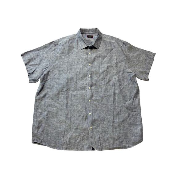 UNTUCKIt Long Sleeve shirt, size XXXLT, Blue, 100% Linen - Picture 1 of 10